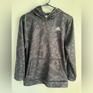 Adidas Dark Gray Hoodie boys xl large 18/20